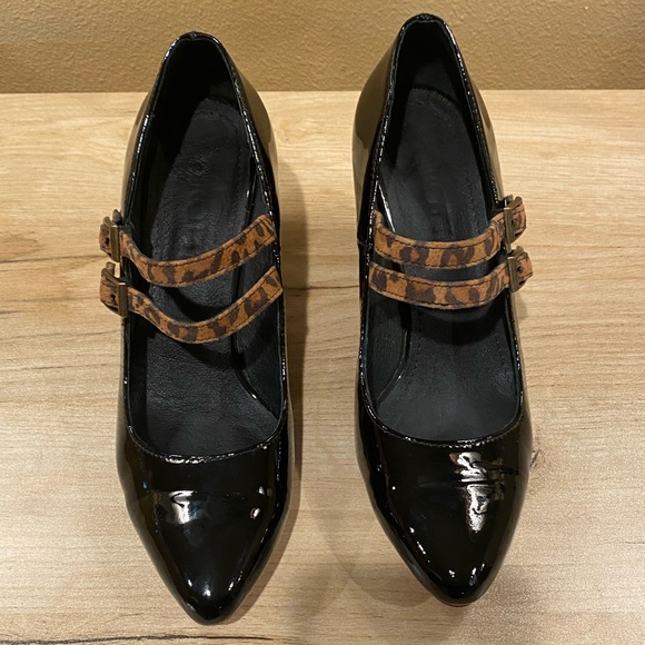 GIROTTI Block Heel, Red Soles Pointed Toe size 39 - patent leather - Picture 2 of 11